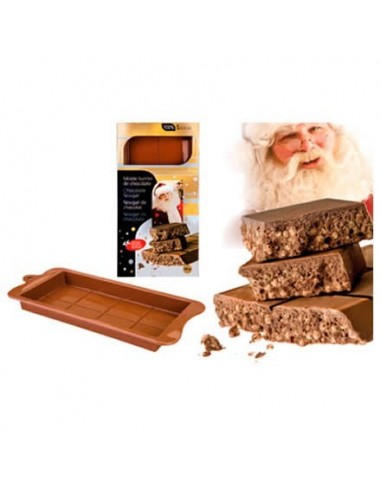 Molde Silicona Turrón Chocolate Ibili