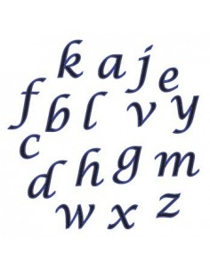 Cortantes Alfabeto Minúsculas Cursiva FMM 2