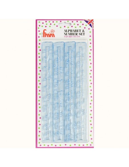 Cortantes Alfabeto y Números Mayúsculas Cursiva FMM