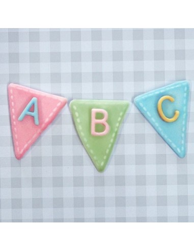 Molde Silicona Banderitas Katy Sue