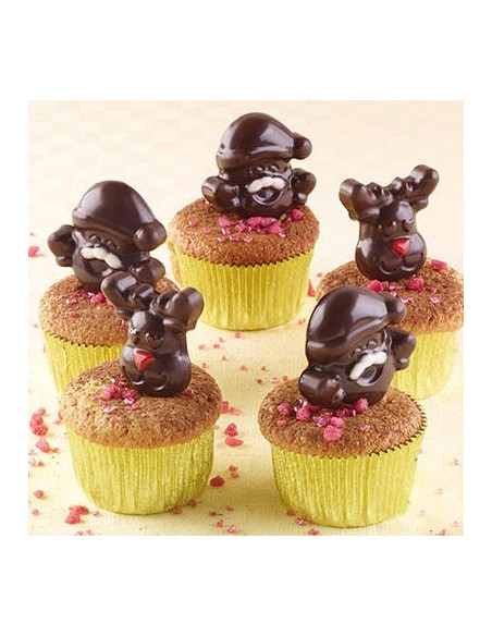 Molde Silicona 12 Bombones Navidad Silikomart