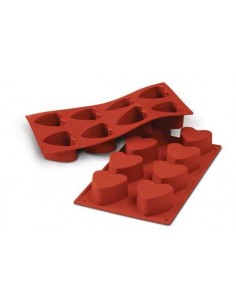 Molde Silicona Corazones Silikomart