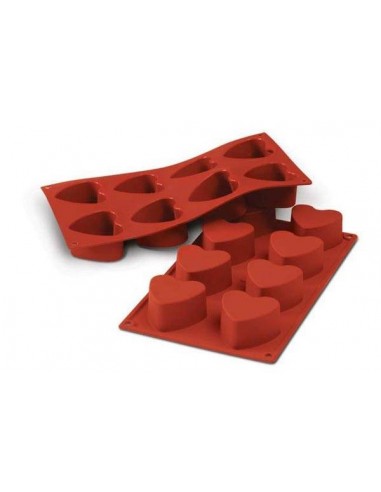 Molde Silicona Corazones Silikomart