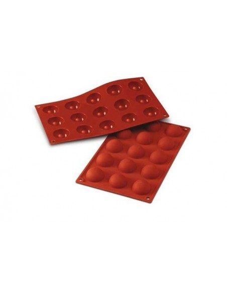 Molde Silicona 15 Semiesferas Silikomart