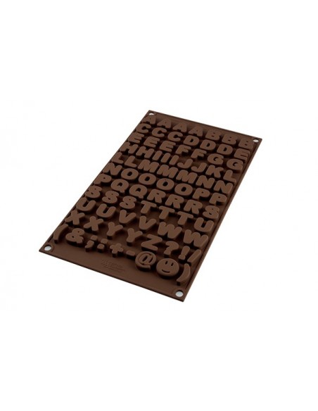 Molde Silicona Letras Chocolate Silikomart
