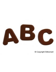 Molde Silicona Letras Chocolate Silikomart 2