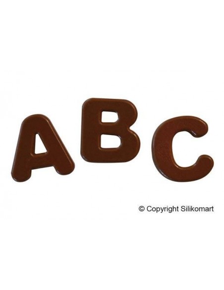Molde Silicona Letras Chocolate Silikomart