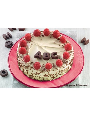 Molde Silicona Letras Chocolate Silikomart