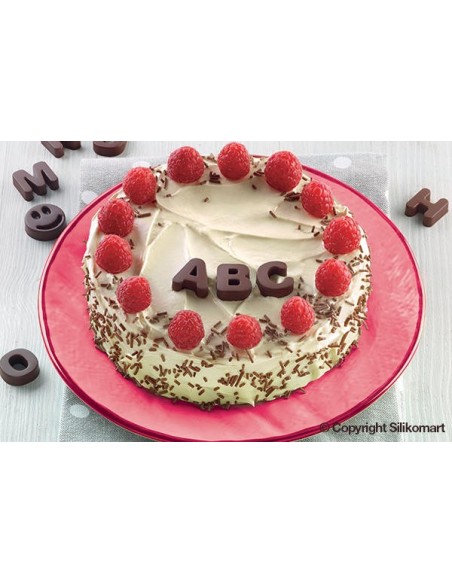 Molde Silicona Letras Chocolate Silikomart