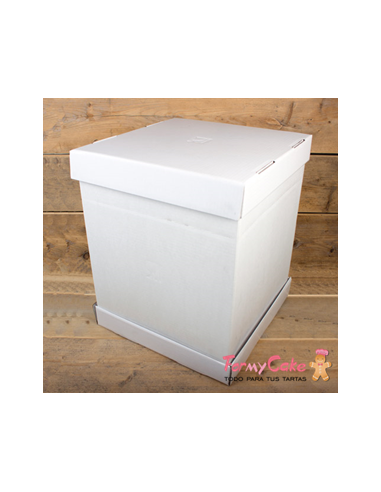 Caja Blanca para Tartas 37x37x45cm Funcakes