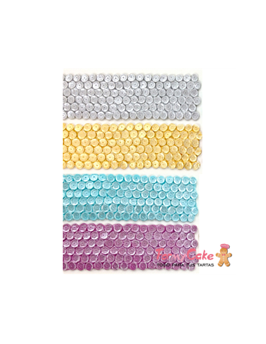 Molde Silicona Borde Lentejuelas Grandes Karen Davies