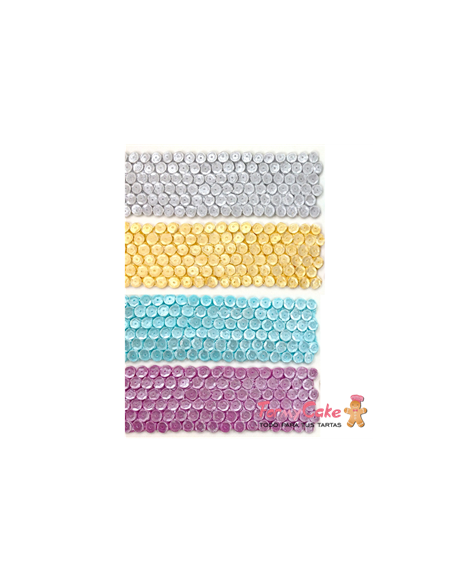 Molde Silicona Borde Lentejuelas Grandes Karen Davies