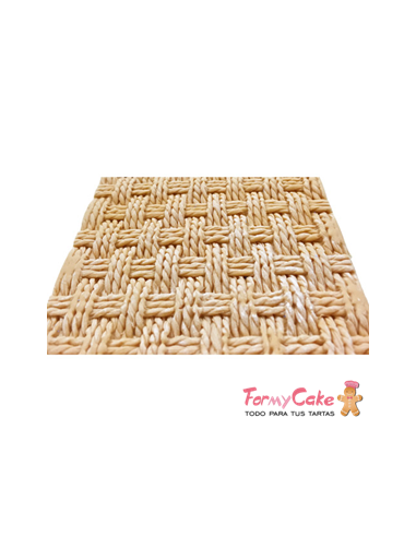 Molde de Silicona  Cesta Rústica de Alice de Karen Davies