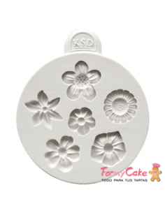 Molde de Silicona Pequeñas Flores Katy Sue