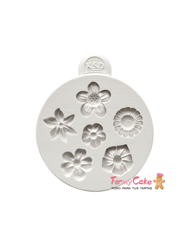 Molde de Silicona Pequeñas Flores Katy Sue