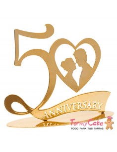 figura 50 aniversario Bodas de oro Dekora