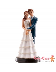 Figura para Tarta Novios "Laura y Álvaro" 18cm Dekora