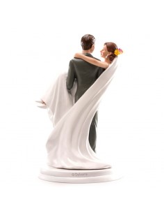 Figura para Tarta Novios "Laura y Álvaro" 18cm Dekora 2