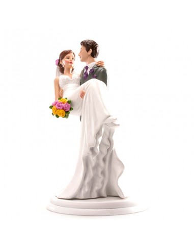 Figura para Tarta Novios "Laura y Álvaro" 18cm Dekora