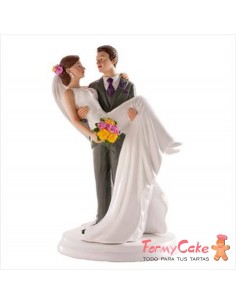 Figura para Tarta Novios "Laura y Álvaro" 18cm Dekora