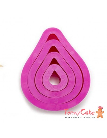 Set 4 Cortadores De Gota Decora