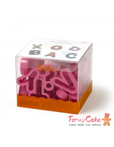 Kit 27 Cortantes Alfabeto 5,2x2,2cm Decora