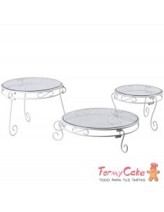 Set 3 Soportes Para Tartas Wilton